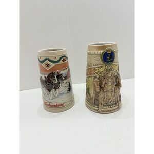 Budweiser &‎ Stroh's Beer Steins
